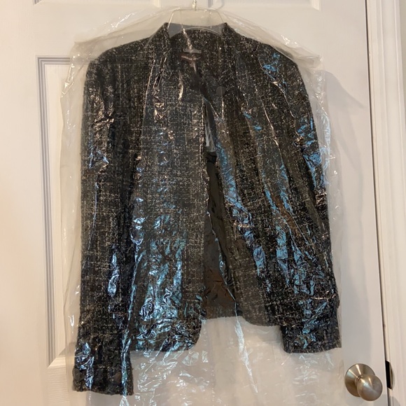 Adrienne Vittadini Grey Multi Jacket Size 4 - Picture 3 of 13